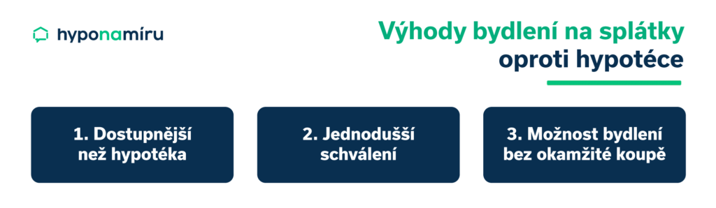 Výhody bydlení na splátky oproti hypotéce