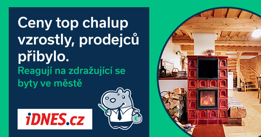 Ceny top chalup vzrostly, prodejců přibylo. Reagují na zdražující se byty ve městě