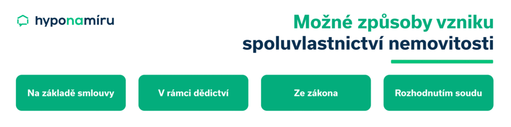 Jak může vzniknout spoluvlastnictví nemovitosti. nejčastější způsoby