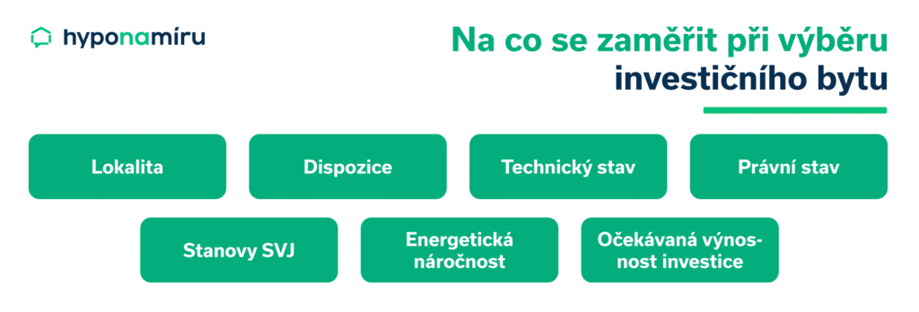 Výběr investičního bytu. Na co se zaměřit?