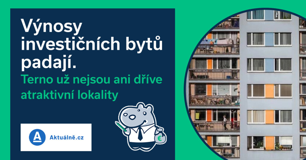 Výnosy investičních bytů padají. Terno už nejsou ani dříve atraktivní lokality