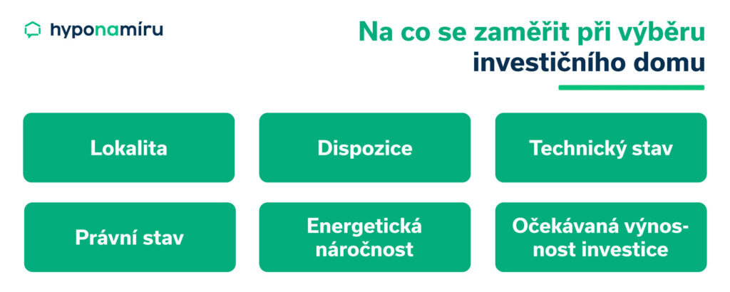 Výběr domu na investici, na co se zaměřit