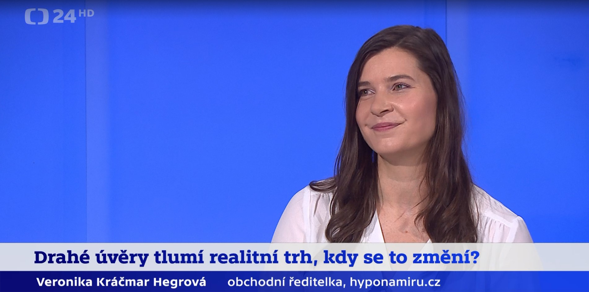 ČT24 Veronika Kráčmar Hegrová